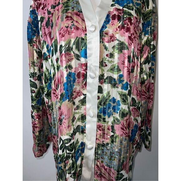 Vintage Gold Label Victorias Secret Pajama Top Robe LARGE - Picture 3 of 8